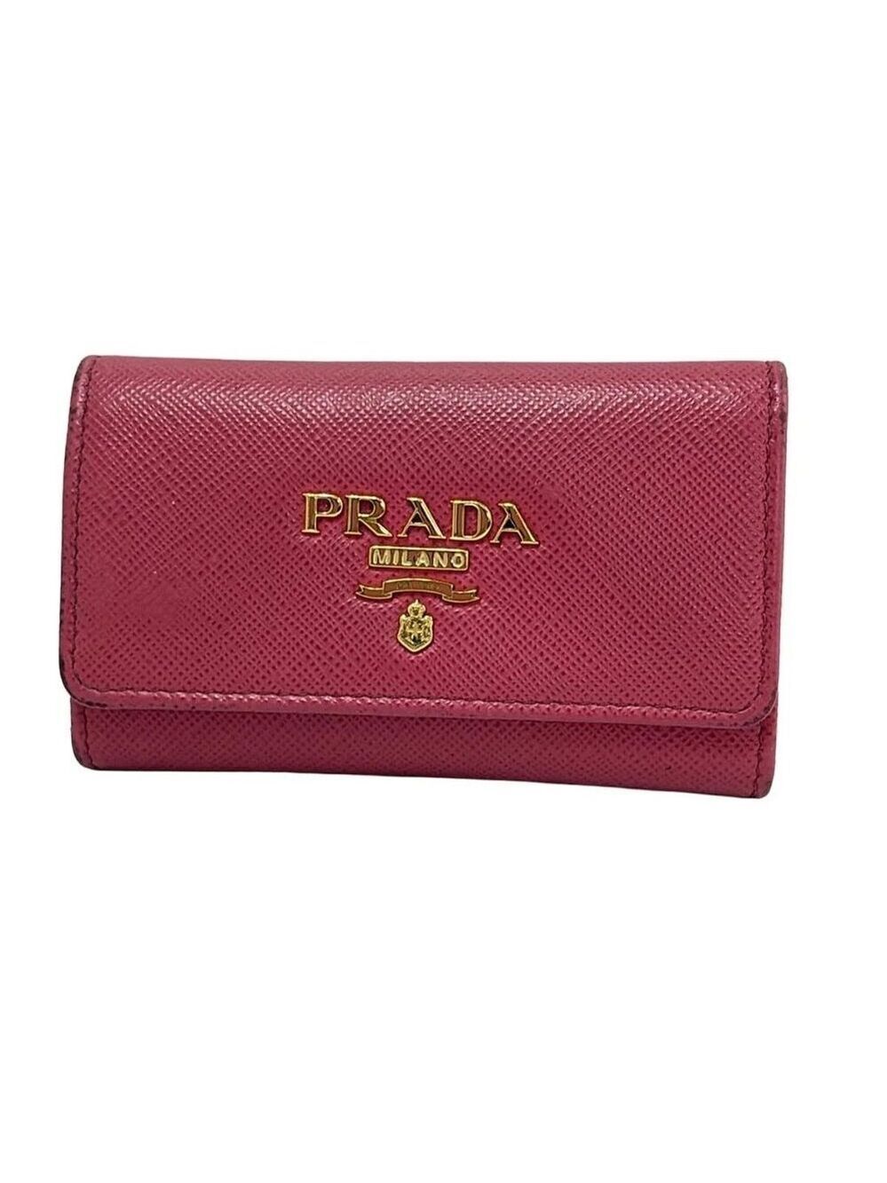 PRADA - Pink Leather Key Case 175-053125